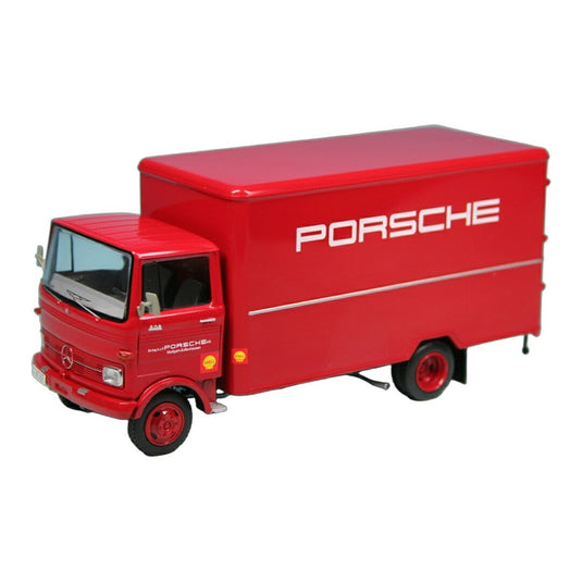 Mercedes Benzメルセデスベンツ LP608 ボックスタイプ Porscheポルシェ Renndienst レッド 1000台限定 / Schuco 1/43 ミニカー