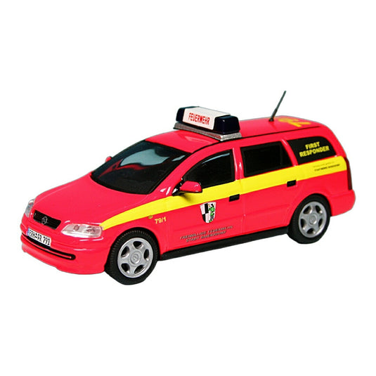 Opelオペル Astra G Caravan 1998 Freiwillige Feuerwehr Baiersdorf 1000台限定 / Schuco 1/43 ミニカー