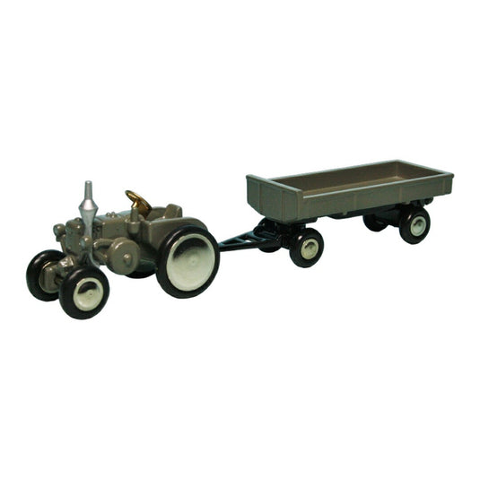 Schuco Piccolo Lanzランツ Ackerluftbulldog D9506 with trailer グレー / Schuco 1/87 (Piccolo) ミニカ