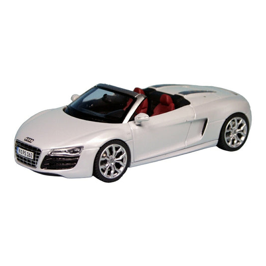Audiアウディ R8 5.2 FSI V10 Quattro Spyder 2009 シルバー 1000台限定 / Schuco 1/43 ミニカー