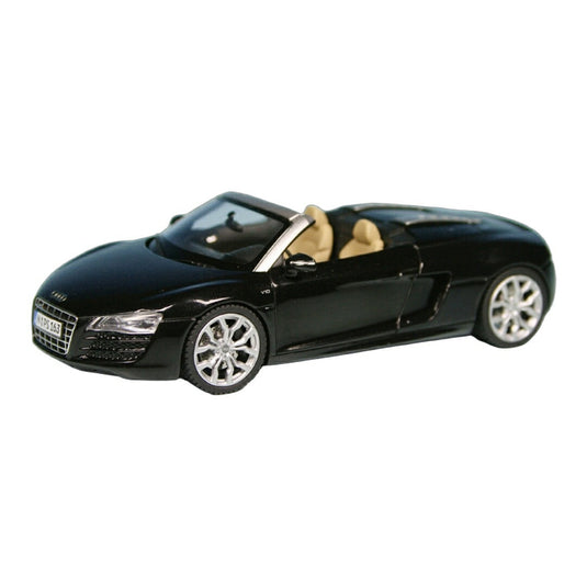 Audiアウディ R8 5.2 FSI V10 Quattro Spyder 2009 ブラック 1000台限定 / Schuco 1/43 ミニカー