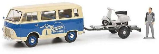 フォード FK1000 & トレーラー ベスパ&フィギュア付 働く車 ミニカー / Schuco 1/43 ミニカー