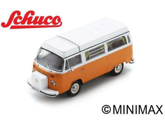 フォルクスワーゲン T2b キャンピングバス オレンジ/ Schuco  1/43 ミニカー