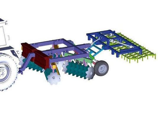 Forschritt B200 & Forschritt Egge B402農業機械/ Schuco1/32