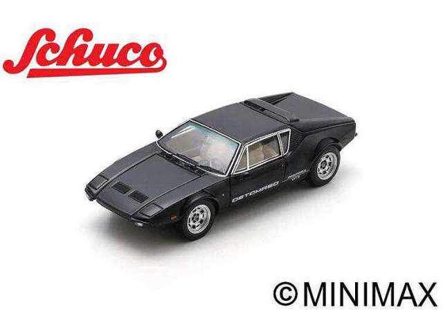 1973 De Tomaso Pantera GTS ブラックミニカー/ Schuco1/43