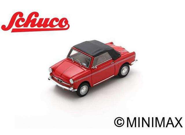 1964/5 Autobianchi Cabriolet Eden Roc レッド/ブラックミニカー/ Schuco1/43
