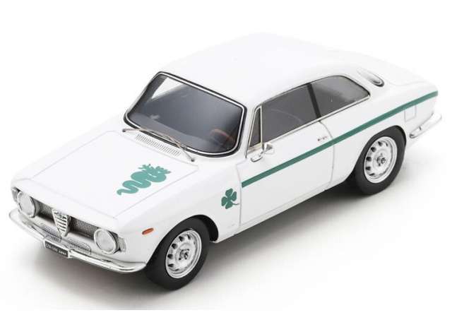 1965 アルファロメオ GTA ホワイト/グリーン/ Schuco  1/43 ミニカー