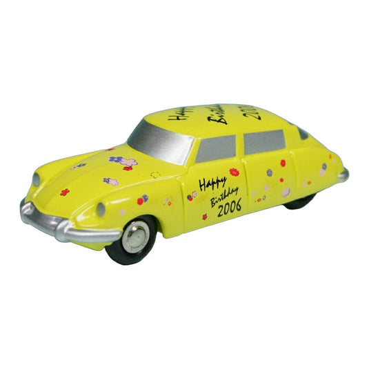 Citroenシトロエン DS 19 Happy Birthday 2006 イエロー 1000台限定 / Schuco 1/87 (Piccolo) ミニカー
