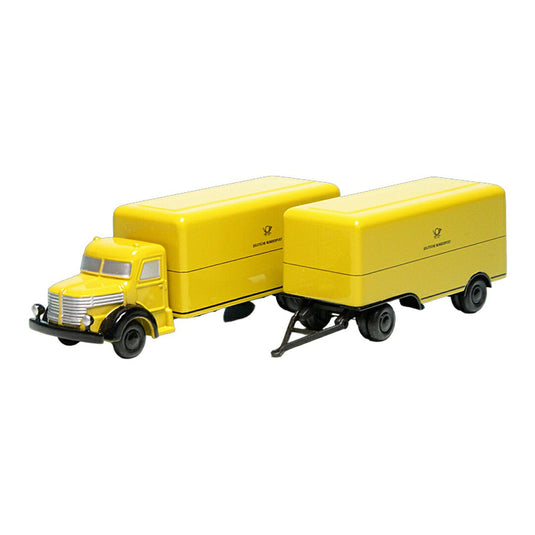 Krupp Titan ボックストラック トレーラー Deutsche Bundespost 1000台限定 / Schuco 1/87 (Piccolo) ミニカー