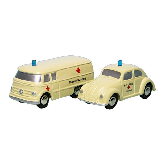 VWフォルクスワーゲン BRK Rotkreuz-Museum Nuernberg 2002 セット 777台限定 / Schuco 1/87 (Piccolo) ミニカー