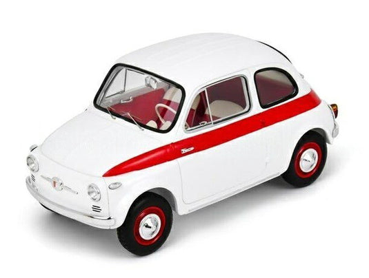 【予約】FIATフィアット 500 スポーツ 1958 ホワイトレッド / SCHUCO 1/18 ミニカー