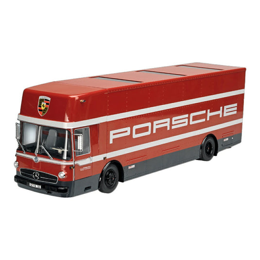 Mercedes Benzメルセデスベンツ O 317 K レースカー トランスポーター Porscheポルシェ Renndienst レッド / Schuco 1/18 ミニカー