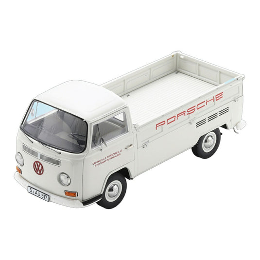 VWフォルクスワーゲン T2a Pritschenwagen Porsche ホワイト 限定版 / Schuco 1/18 ミニカー