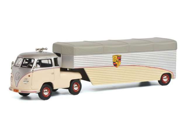 フォルクスワーゲン T1 Renntransport Continental Motors ポルシェ レジンシリーズ/ Schuco  1/64 ミニカー