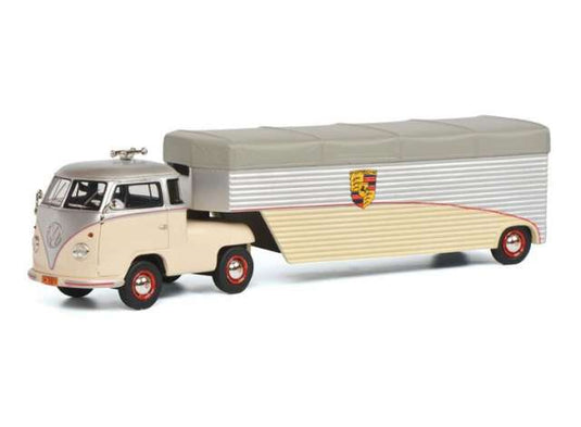 フォルクスワーゲン T1 Renntransport Continental Motors ポルシェ レジンシリーズ/ Schuco  1/64 ミニカー