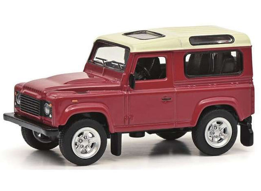 ランドローバー ディフェンダー 紙製エディション レッド/ホワイト 1/64 / Schuco 1/64 ミニカー