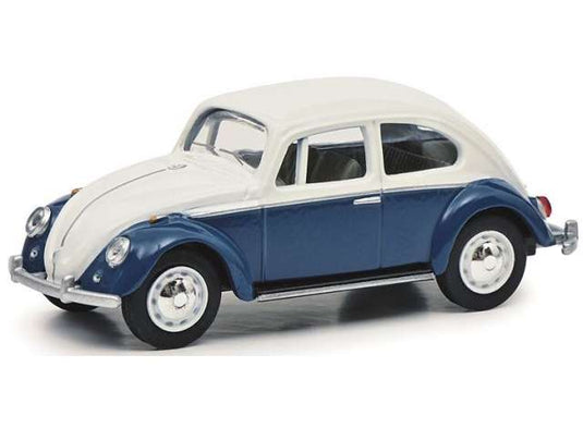 フォルクスワーゲン ビートル 紙製エディション ホワイト/ブルー 1/64 / Schuco 1/64 ミニカー