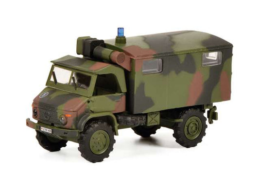 ウニモグ S 404 迷彩 カモフラージュ ヘルパ 1/87 ミリタリー車両 / Schuco 1/87 ミニカー
