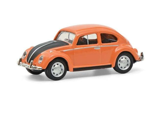 フォルクスワーゲン ビートル オレンジ/ブラック VW Beetle ヘルパ 1/87 / Schuco 1/87 ミニカー