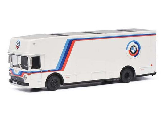 メルセデスベンツ O317 トランスポーター BMW仕様 グレー/ホワイト 働く車 / Schuco 1/87 ミニカー