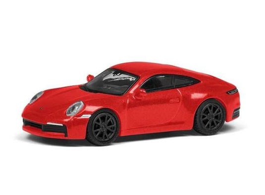 ポルシェ 911 (992) カレラ S クーペ レッド ヘルパ 1/87 Porsche / Schuco 1/87 ミニカー