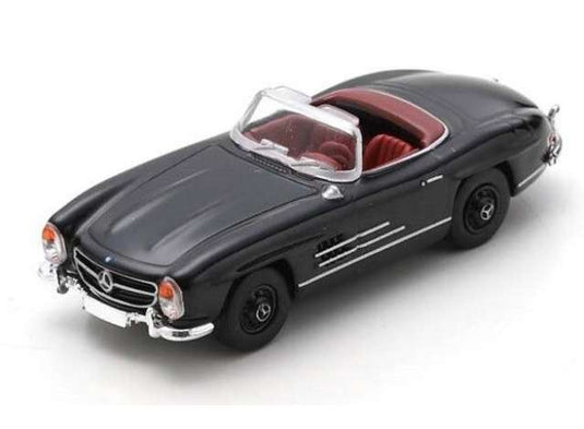 メルセデスベンツ 300 SL カブリオ ブラック Mercedes 300SL ヘルパ / Schuco 1/87 ミニカー