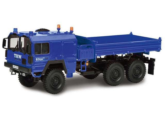 MAN KAT 1 3a THW ブルー/Schuco 1/87ミニカー
