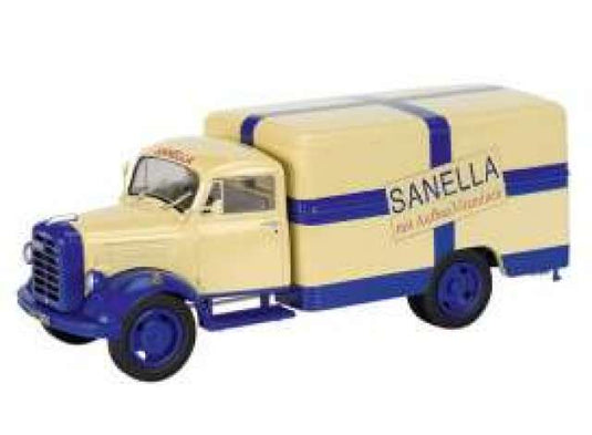 ボルクヴァルト B2500 Sanella ベージュ/ブルー 働く車 ミニカー / Schuco 1/43 ミニカー