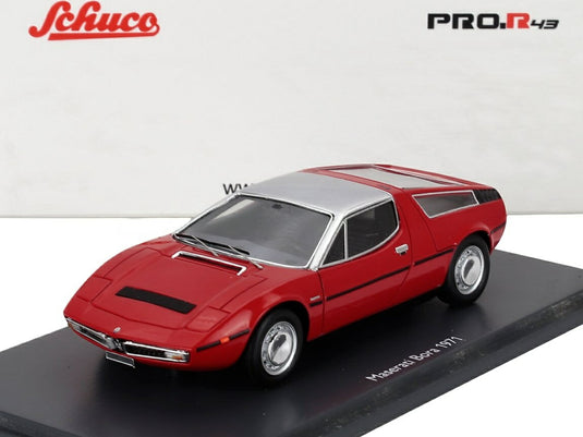 マセラティ ボーラ 1971 レッド / Schuco 1/43 ミニカー
