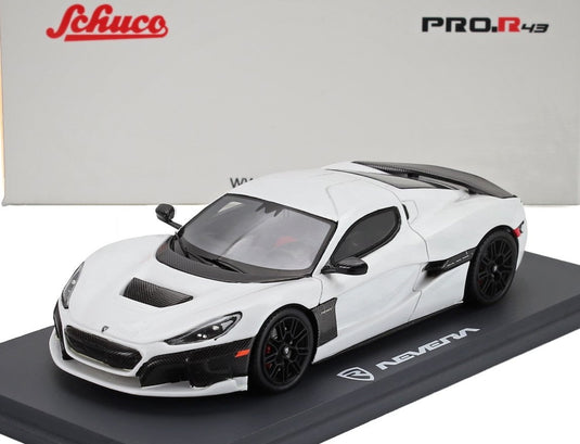 RIMAC NEVERA 2022 ホワイト / Schuco 1/43 ミニカー