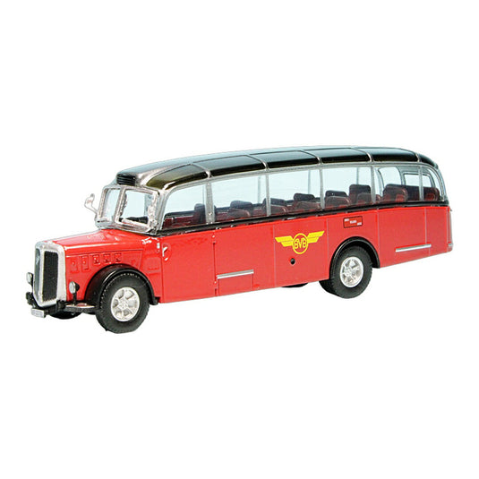 Saurerサウラー 4LC Alpenwagen IIIa BVB レッド 250台限定 / Schuco 1/87 ミニカー