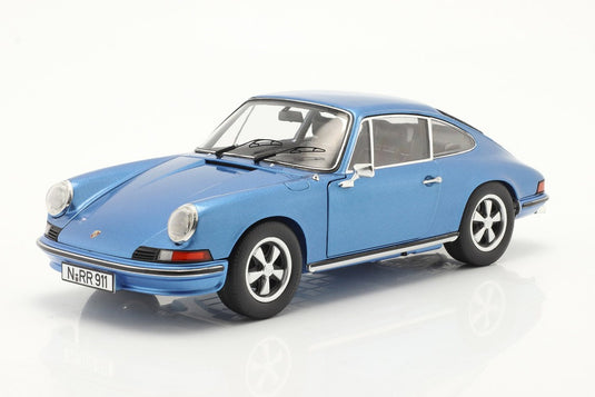 Porscheポルシェ 911 S クーペ 1973 ブルーメタリック / Schuco 1/18 ミニカー
