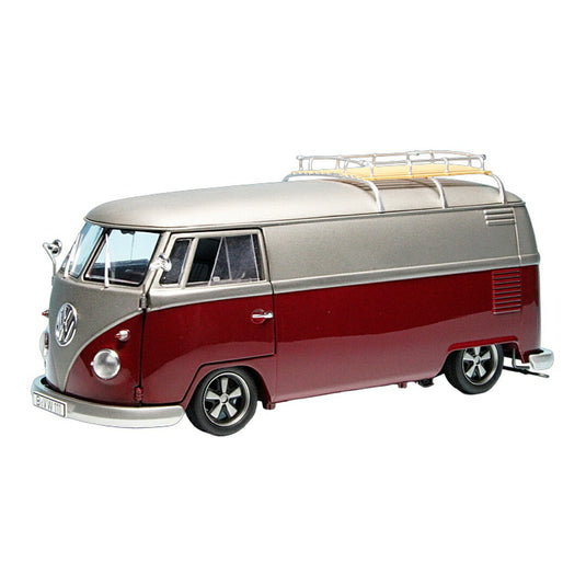 VWフォルクスワーゲン T1 Bulli Van Lowrider マルーン/シルバー / Schuco 1/18 ミニカー
