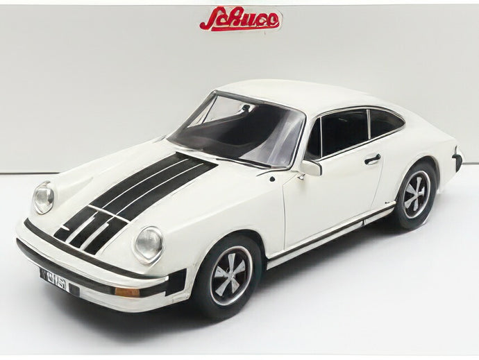 PORSCHE 911 COUPE 1977 WHITE BLACK/SCHUCO 1/18ミニカー
