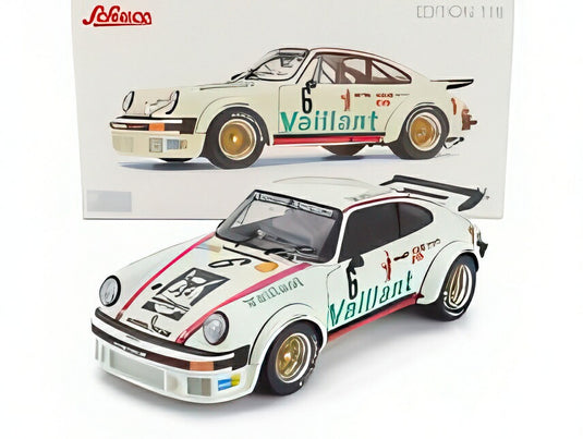 ポルシェ  911 934 3.0L ターボ チーム ヴァイラント クレマー GT-EM N 6 DRM ノリスリング 1976 ボブ ウォレック - ホワイト/ Schuco 1/18 ミニカー