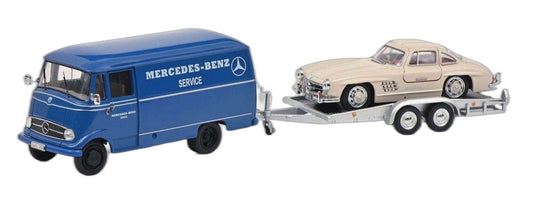 Mercedes Benz L319 カートレーラー/ Schuco 1/43  模型 ミニカー