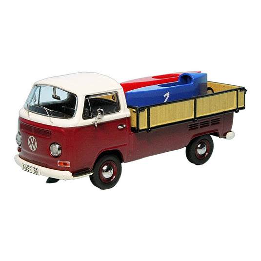 VWフォルクスワーゲン T2a Westfalia プラットフォーム ソープボックス2台付き 1000台限定 / Schuco 1/43 ミニカー