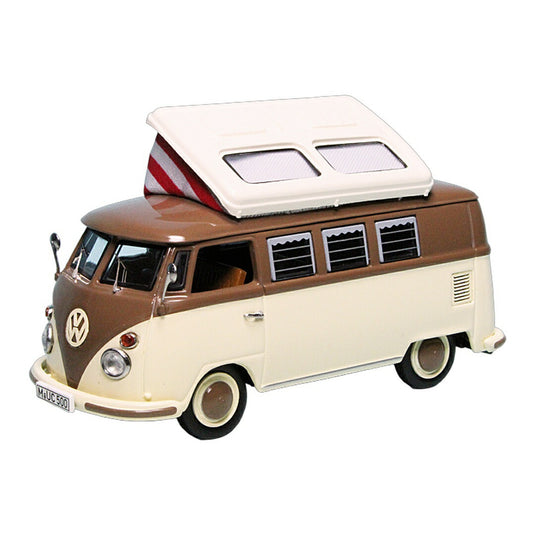 VWフォルクスワーゲン T1 Bulli Westfalia キャンピングバス ブラウン/クリーム 750台限定 / Schuco 1/43 ミニカー