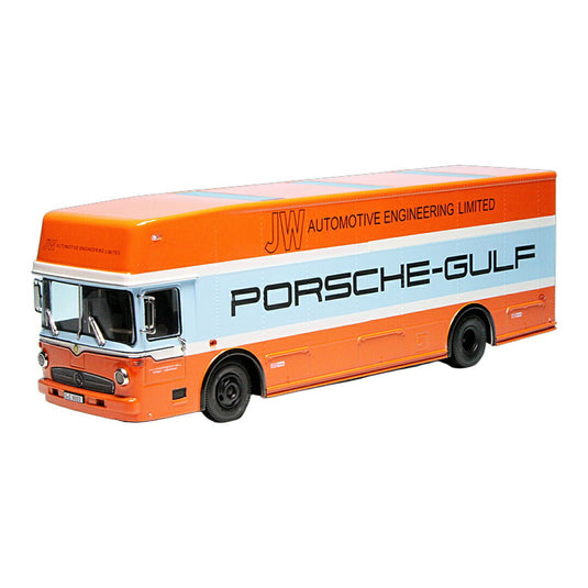 Mercedes Benzメルセデスベンツ O 317 K レースカー トランスポーター Team Porsche-Gulf Racing 500台限定 / Schuco 1/43