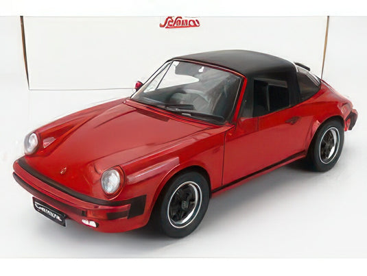 PORSCHE 911 3.2 CARRERA TARGA CABRIOLET 1989 RED/SCHUCO 1/12ミニカー