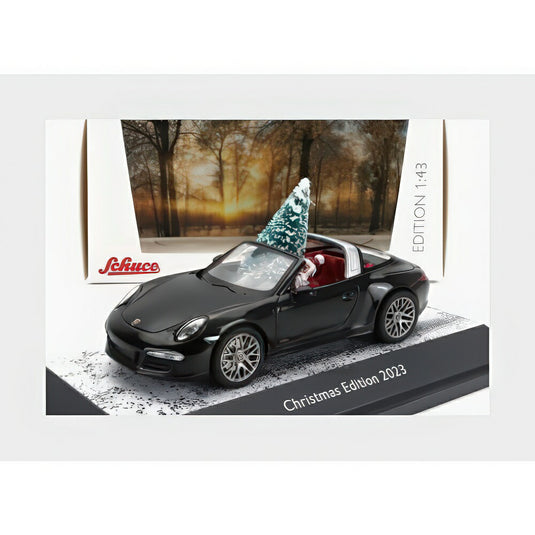 Porsche 911 Carrera 4 Gts Targa Christmas エディション 2023 サンタクロースフィギュア付き ブラック 450720600/ Schuco 1/43 ミニカー