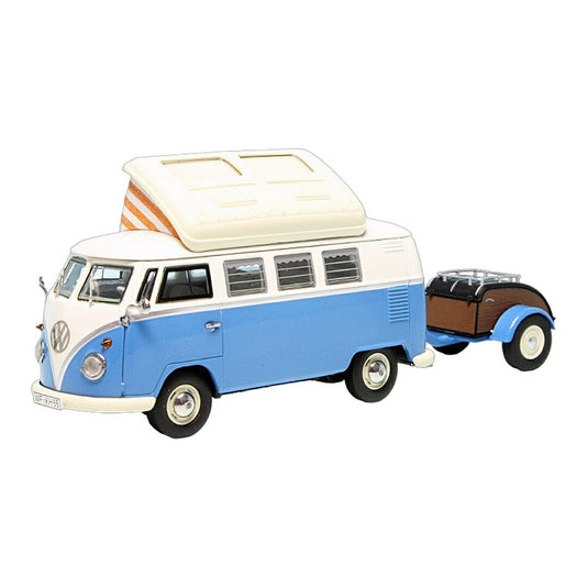 VWフォルクスワーゲン T1 Bulli Westfalia キャンピングバス with Westfaliaトレーラー / Schuco 1/43 ミニカー