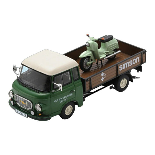 Barkasバルカス B 1000 プラットフォーム Piccolo Simson KR 51/1 Schwalbe Simson Kundendienst グリーン / Schu