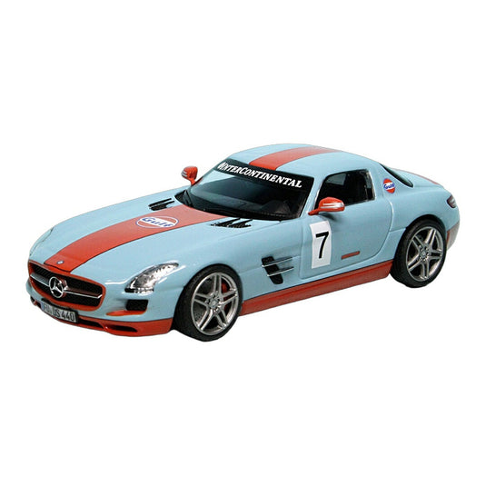 Mercedes Benzメルセデスベンツ SLS AMG クーペ C197 2009 Gulf Racing 1000台限定 / Schuco 1/43 ミニカー