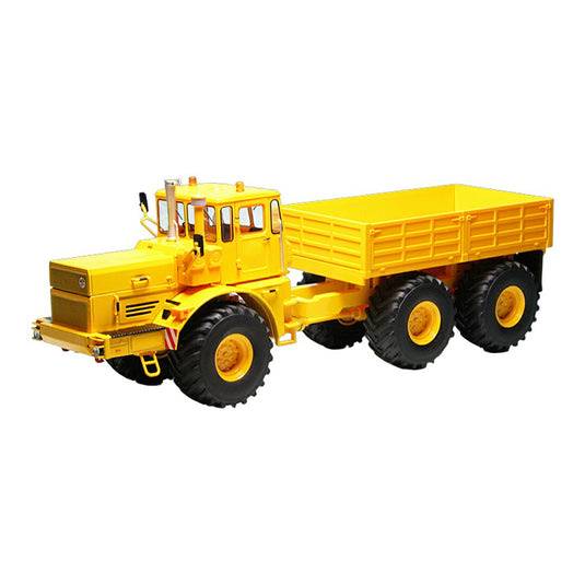 Kirovetsキーロヴェツ K-700 T センターピボットステアリングトラクター プラットフォーム付 1975-1992 イエロー / Schuco 1/32 ミニカー