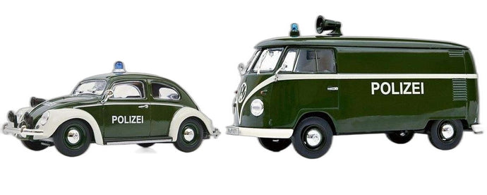 警察 Volkswagen Kafer Volkswagen T1/ Schuco 1/32  模型 ミニカー