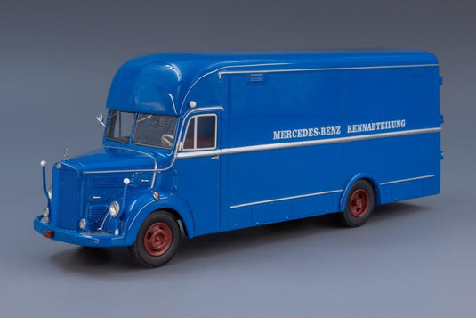 Mercedes-Benz O3500 Mercedes-Benz Rennabteilung レーシングトランスポートトラック ブルー/ Schuco 1/43 ミニカー