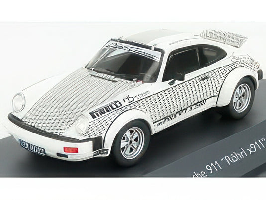 PORSCHE 911 COUPE WALTER ROHRL 1969 WHITE BLACK/SCHUCO 1/43ミニカー