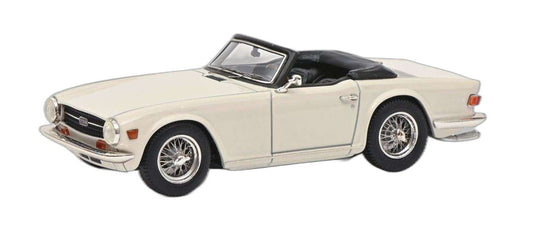 Triumph TR6 オープン ソフトトップ ホワイト 450915100/ Schuco 1/43  模型 ミニカー