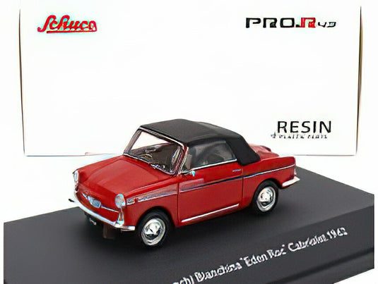 AUTOBIANCHI - BIANCHINA CABRIOLET CLOSED EDEN ROC 1964 - RED /Schuco 1/43 ミニカー